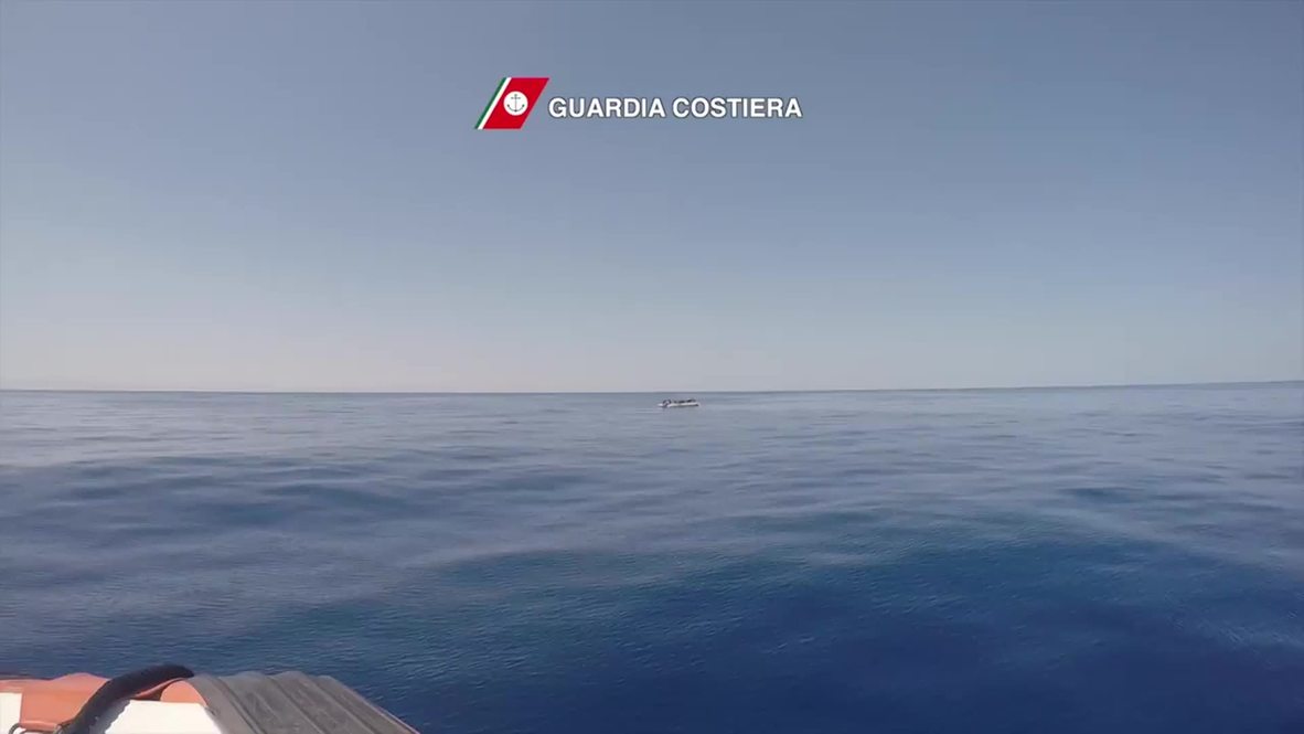 Italy: 111 migrants picked up in Mediterranean by Italian coast guard