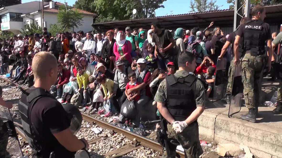 Macedonia: Migrants and refugees depart for Serbian border