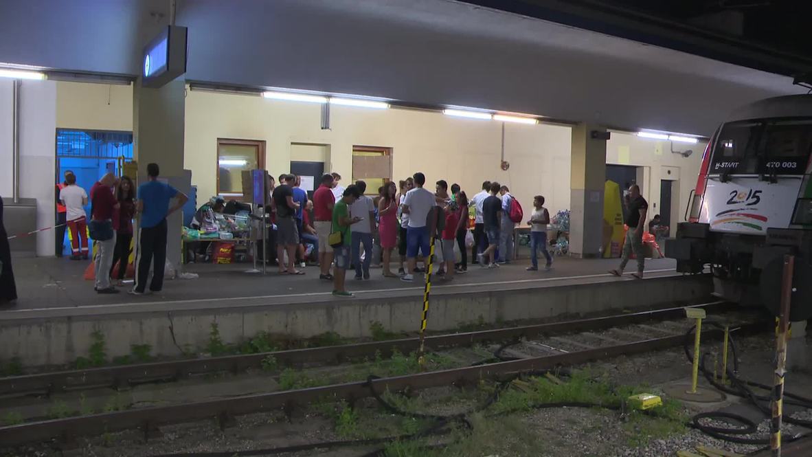 Austria: Refugees stranded in Vienna, sleep on platforms