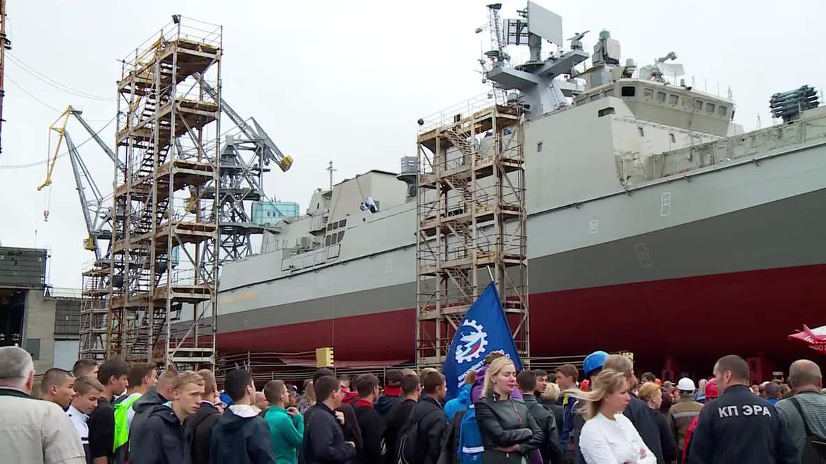 Russia: New Admiral Makarov frigate launched for Black Sea Fleet