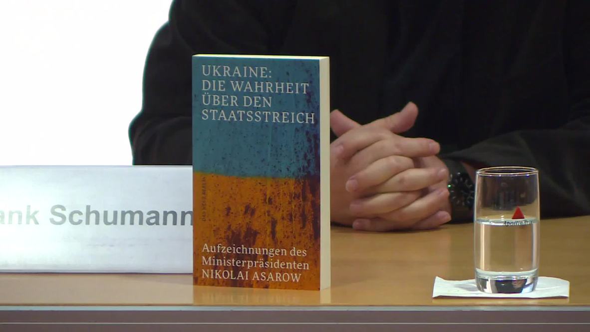 Germany: Ex-Ukrainian PM Azarov discusses Ukraine crisis at Berlin book launch