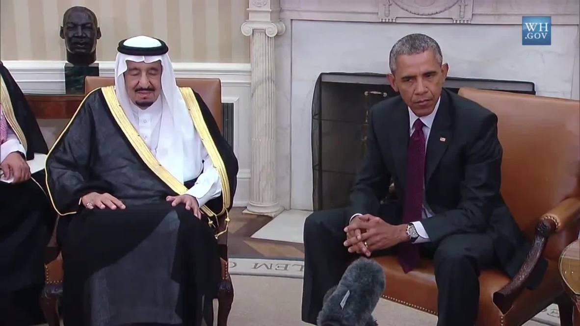 USA: Obama and Saudi King Salman hold joint presser ahead of meeting