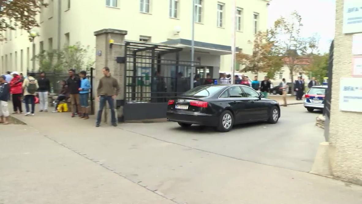 Austria: EU Commissioner visits refugee camp deemed '"inhumane" by the UN