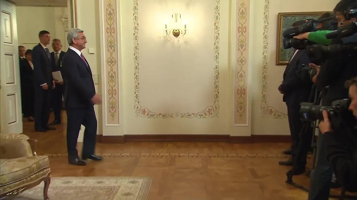 Russia: Putin and Armenian President Serzh Sargsyan talk bilaterial relations