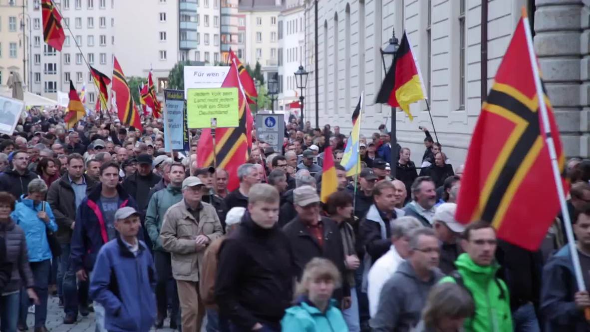 Germany: 10,000 PEGIDA protesters rally against refugees in Dresden