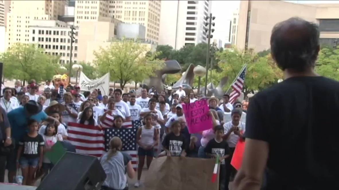 USA: Anti-Trump rally takes Dallas by storm