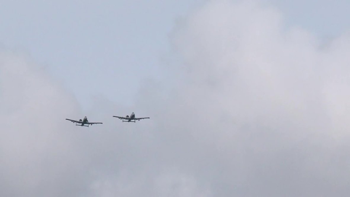 Latvia: US drone MQ-1 Predator and A-10 Warthog ground attack aircraft fly over Latvian territory
