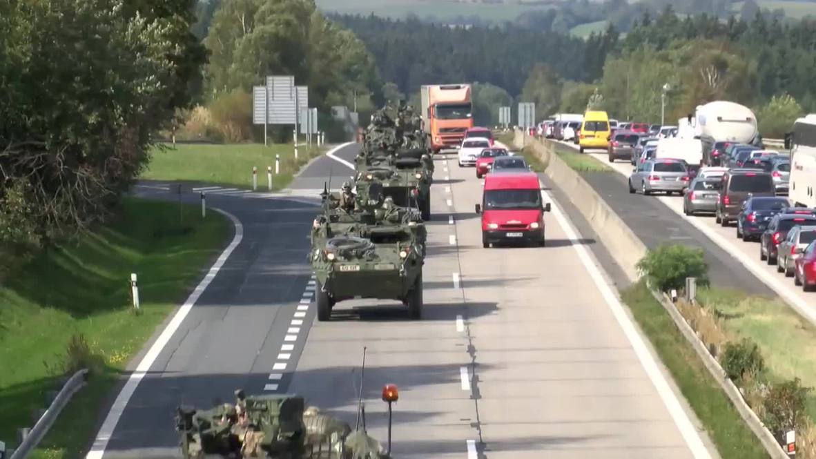 Czech Republic: US military convoy nears Prague