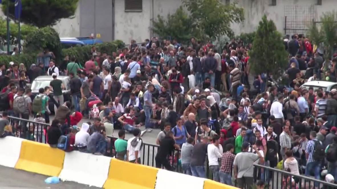 Turkey: Refugees gather at Istanbul terminal hoping for passage to N. Europe