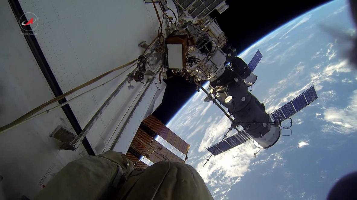Space: ISS spacewalk captured on GoPro camera
