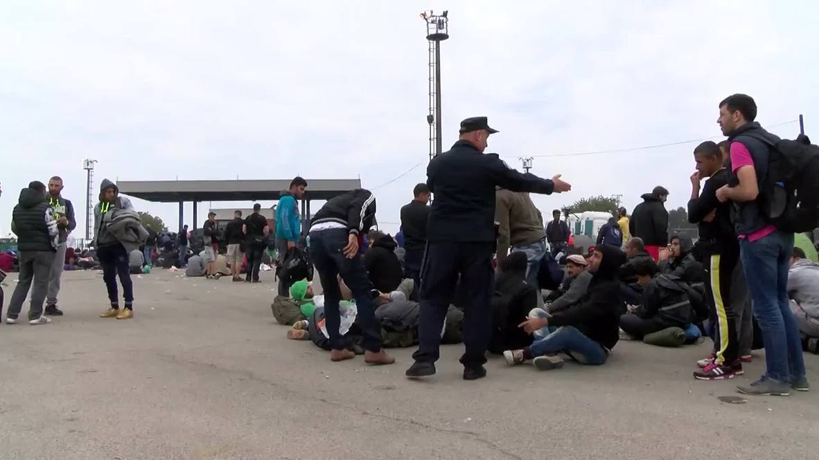 Croatia: Over 5,000 refugees arrive at temporary camp in Opatovac