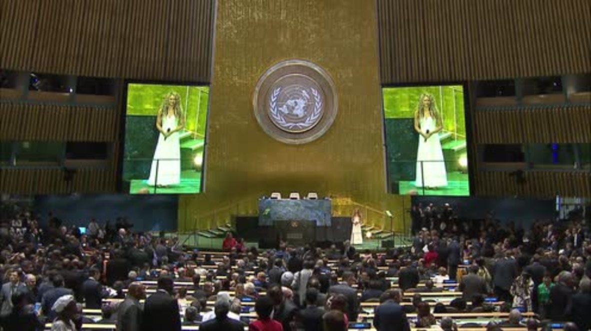 UN: Shakira joins calls on world leaders to eradicate child poverty