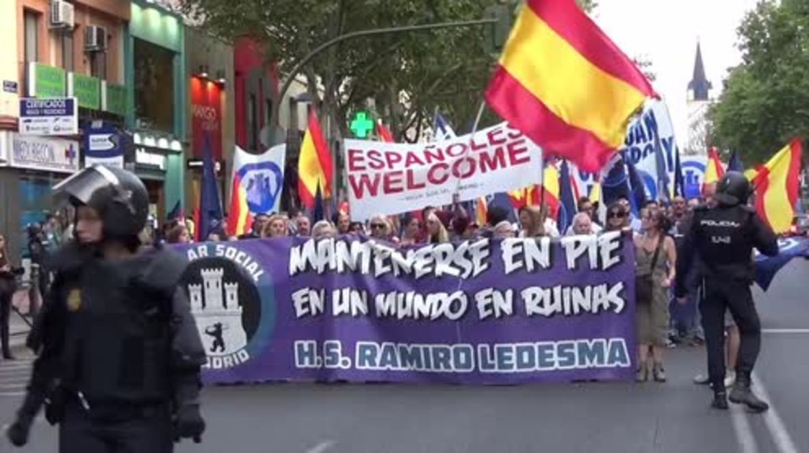 Spain: "Spaniards yes, refugees no" - Hundreds of far-right protesters hit Madrid