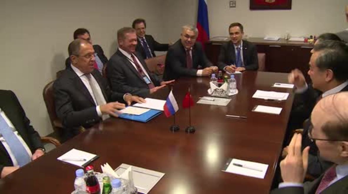 UN: Lavrov sits down with Chinese FM Wang Yi on sidelines of UNGA