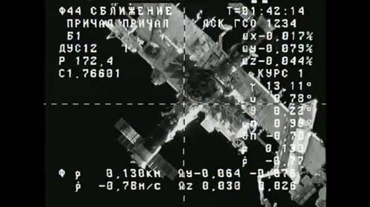 Space: Russian cargo ship docks at ISS