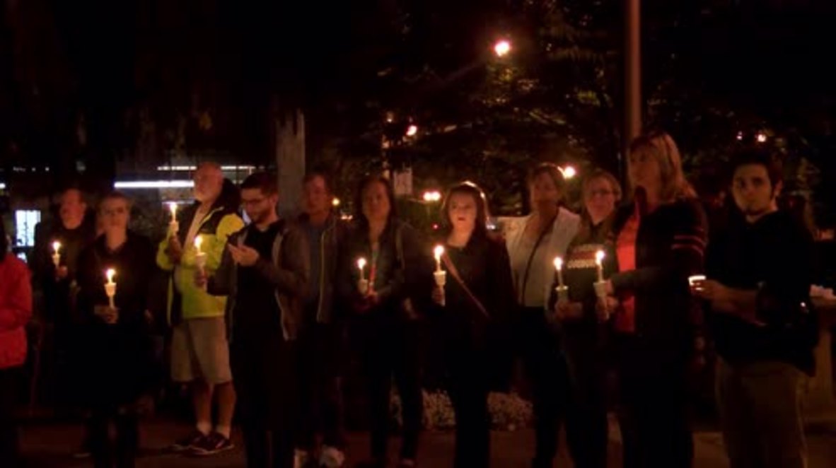 USA: Candle-lit vigil held for Oregon college shooting victims