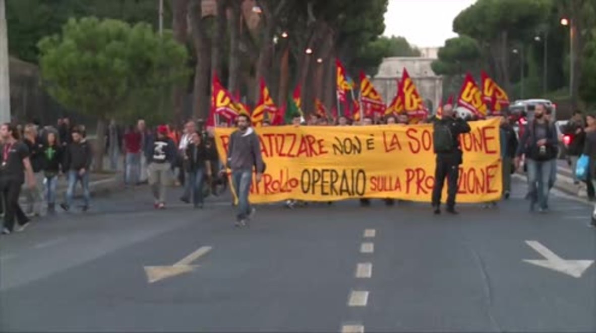 Italy: Striking transport workers bring Rome to standstill