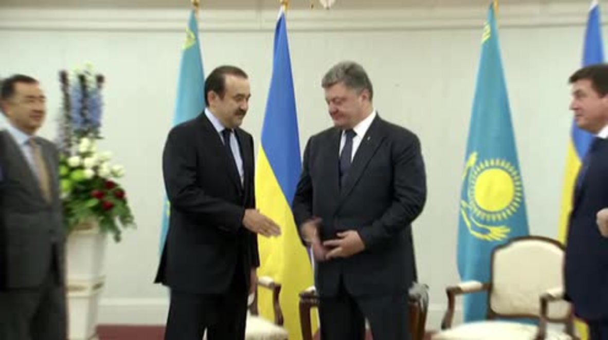 Kazakhstan: Poroshenko meets Kazakh PM in Astana