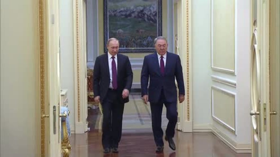 Kazakhstan: Putin meets Nazarbayev in Astana to discuss bilateral relations and trade