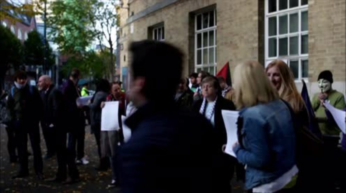 UK: Pro-Palestine activists protest against BBC's coverage of Palestine violence