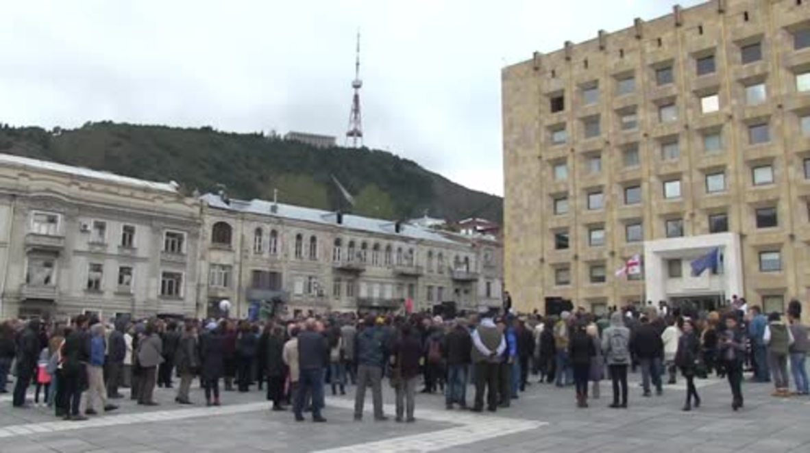 Georgia: Hundreds rally against government negotiations with Gazprom
