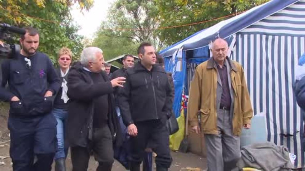 Serbia: Officials visit border hotspot where 6,000 refugees are expected