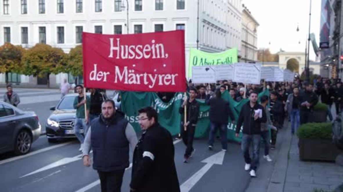 Germany: Hundreds of Shia Muslims march through Munich to mark Ashura