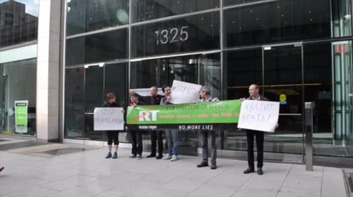USA: Anti-RT protest draws SIX people in Washington D.C.