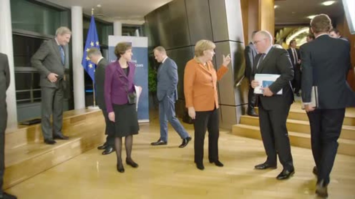 Belgium: Leaders at EC's Western Balkans Route meeting pose for group photo