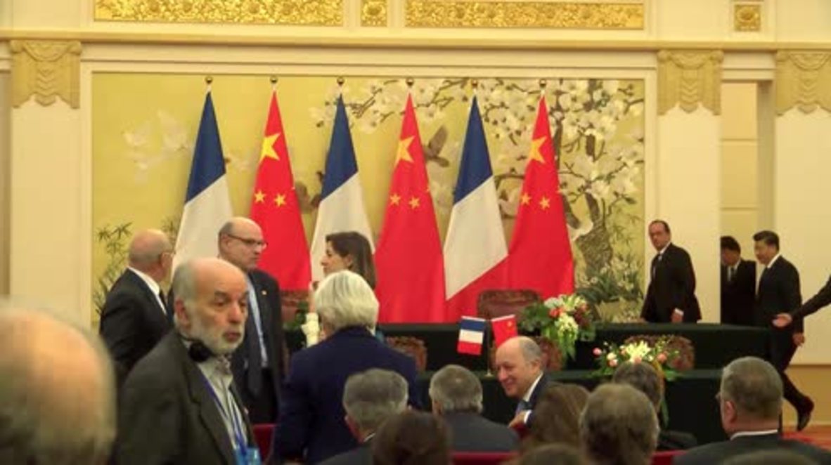China: Xi Jinping and Hollande reach climate change consensus