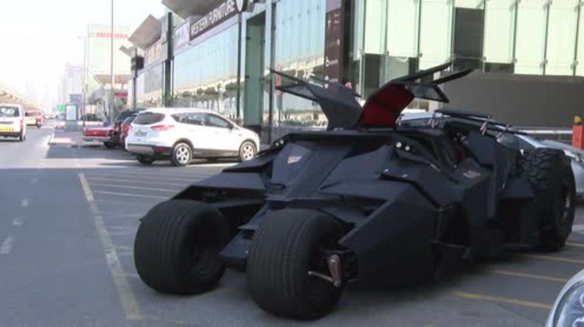 UAE: Crowd wowed as Batmobile owner reveals himself with the vehicle