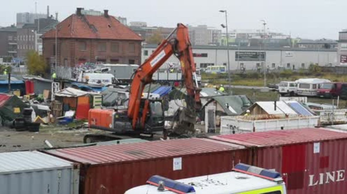 Sweden: Police clear and demolish Roma camp in Malmo