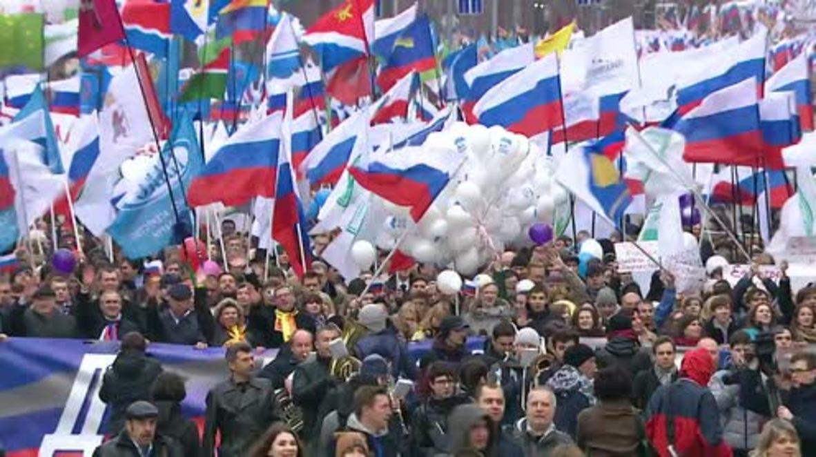 Russia: Moscow celebrates Unity Day with a huge march across capital