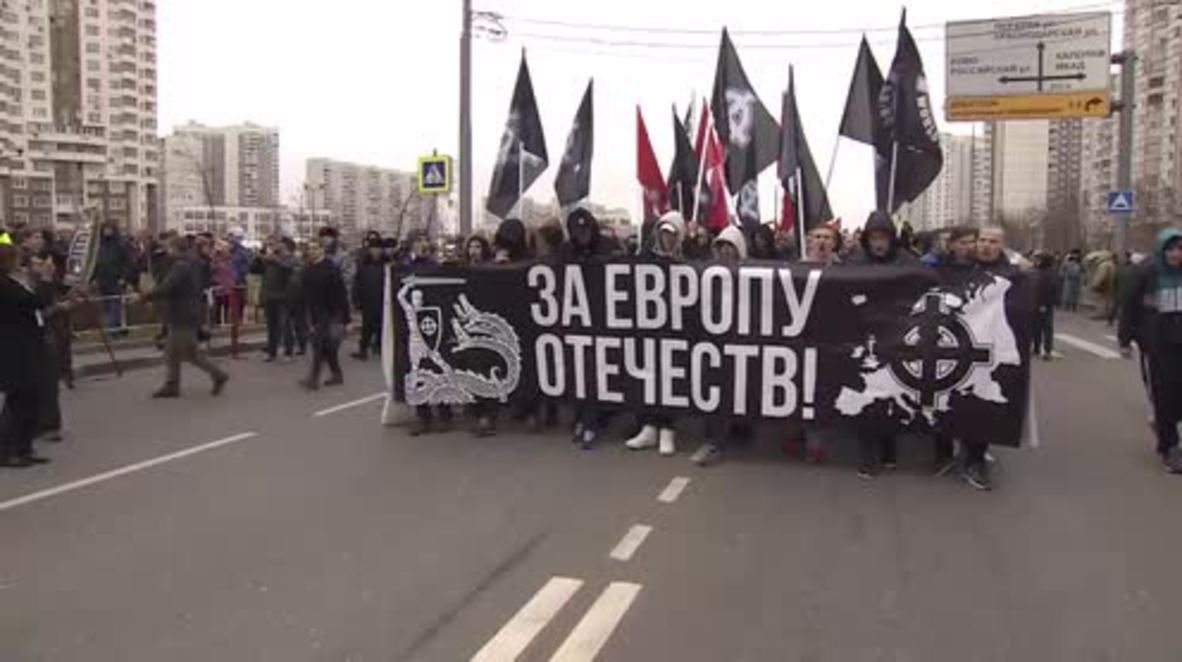 Russia: Nationalists march through Moscow on Unity Day