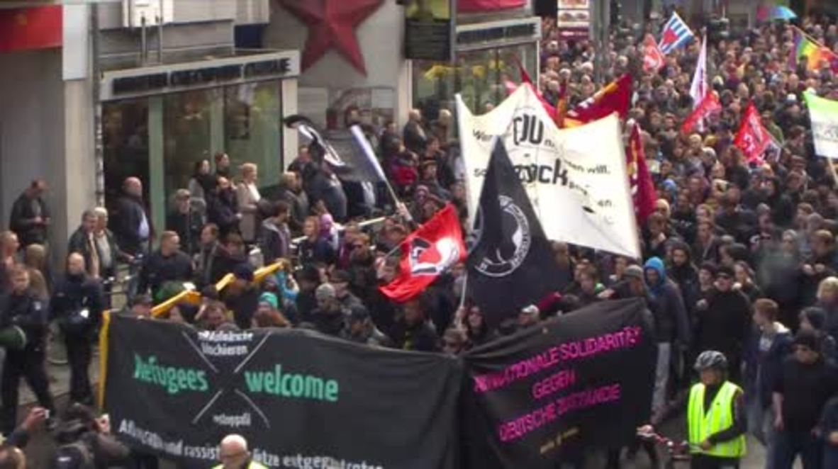 Germany: Thousands of anti-racists march against right-wing AfD in Berlin