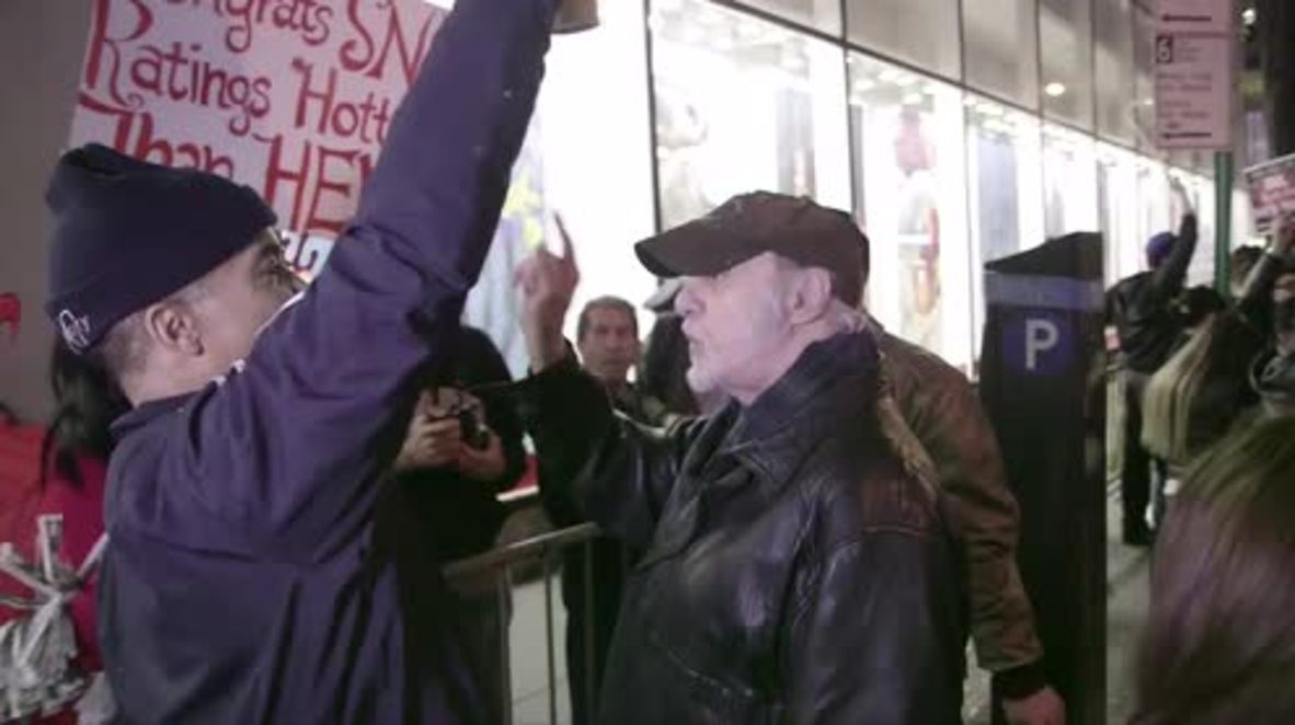 USA: Protesters picket NBC studios as Donald Trump makes controversial SNL appearance