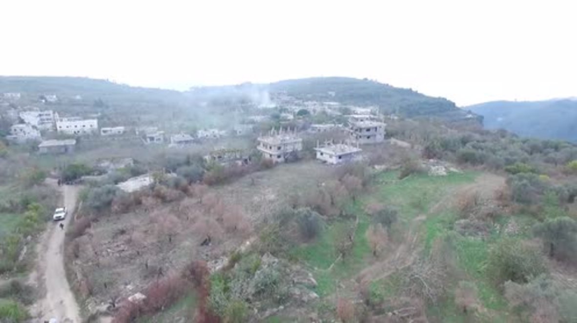 Syria: Drone footage captures Syrian army advance in Latakia Governorate