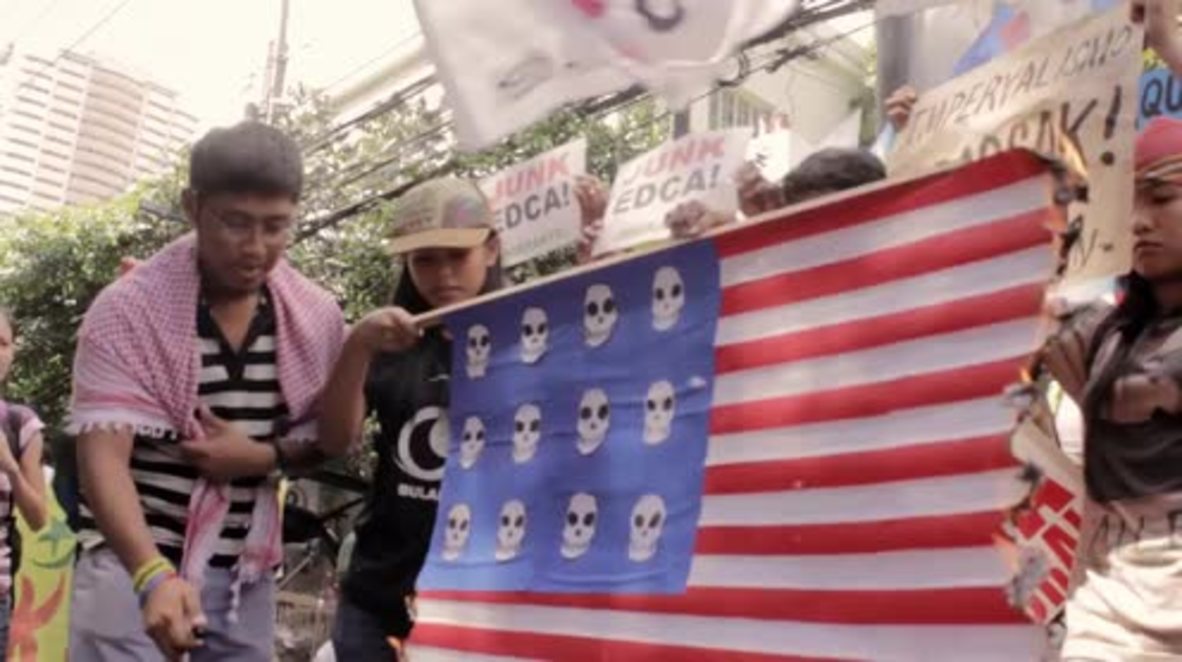 Philippines: "US troops out" - Protesters in Manila denounce US security agreement