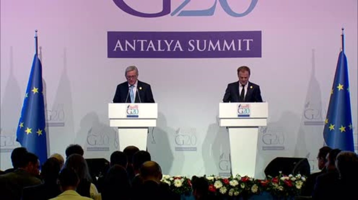 Turkey: EC’s Juncker slams refugee policy backlash after Paris attacks