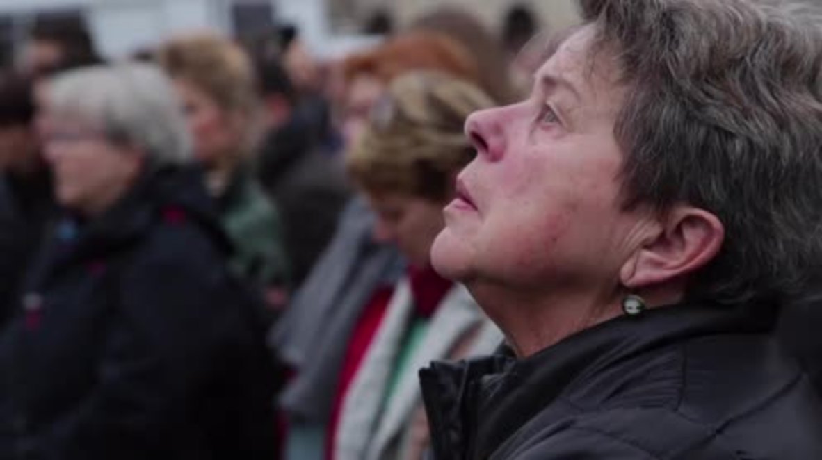 Germany: Berliners pay tribute to Paris attack victims outside French embassy