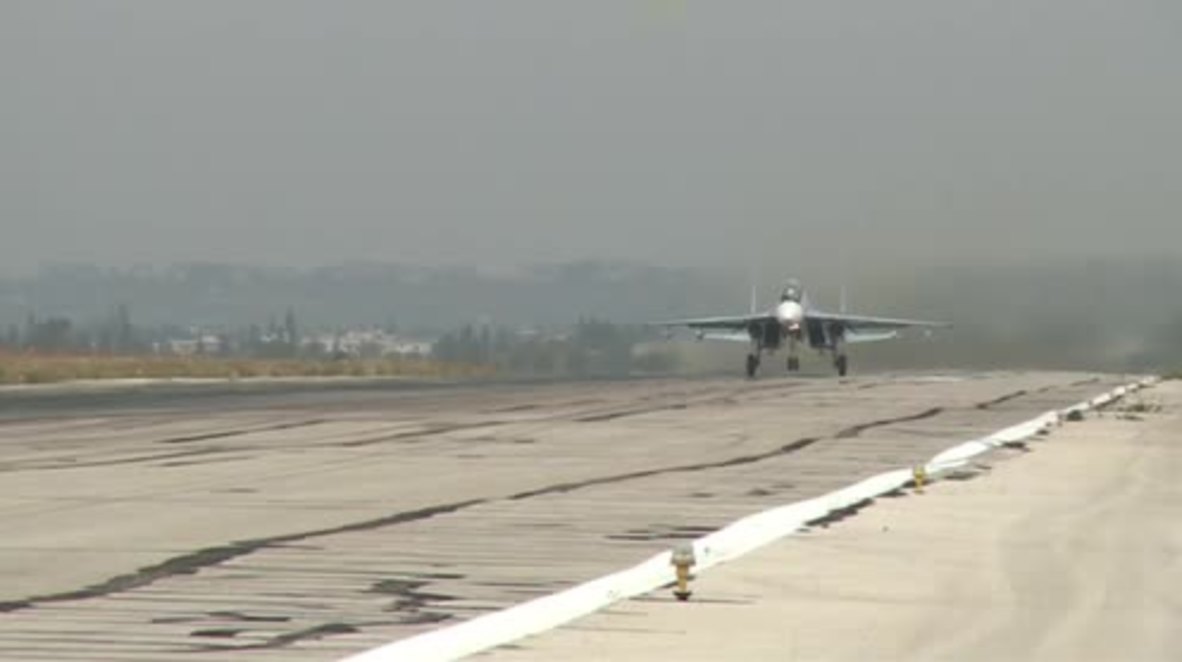 Syria: Russian Sukhoi jets head to IS territory from Latakia airbase