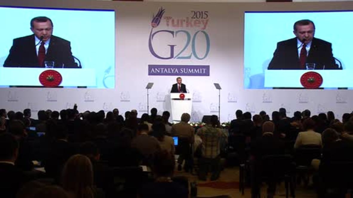 Turkey: Erdogan thanks delegates for "beneficial" G20 Summit