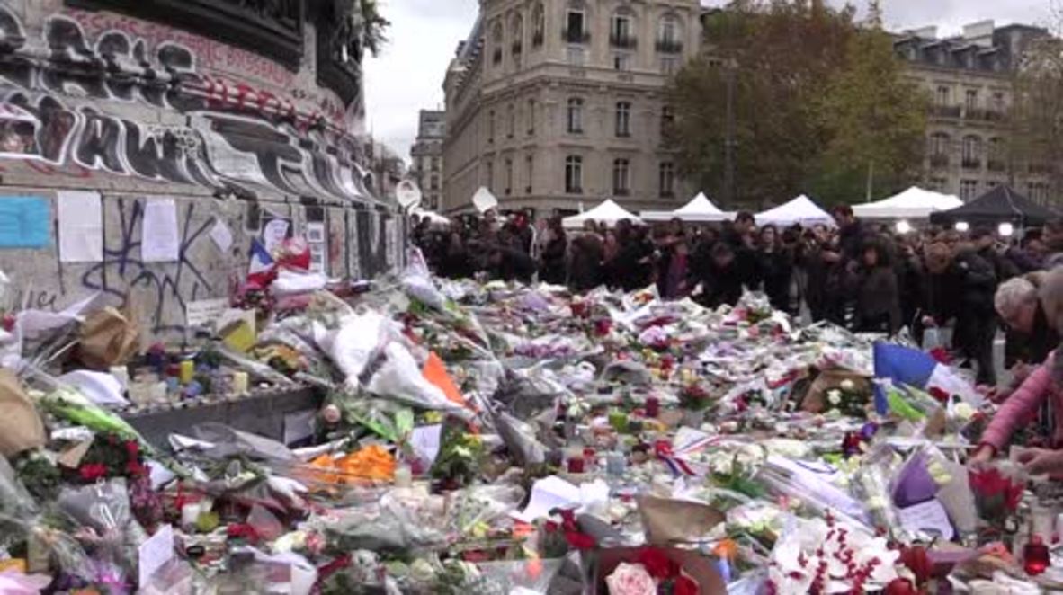 France: Parisians mourn victims of Friday's attack at Republic Square