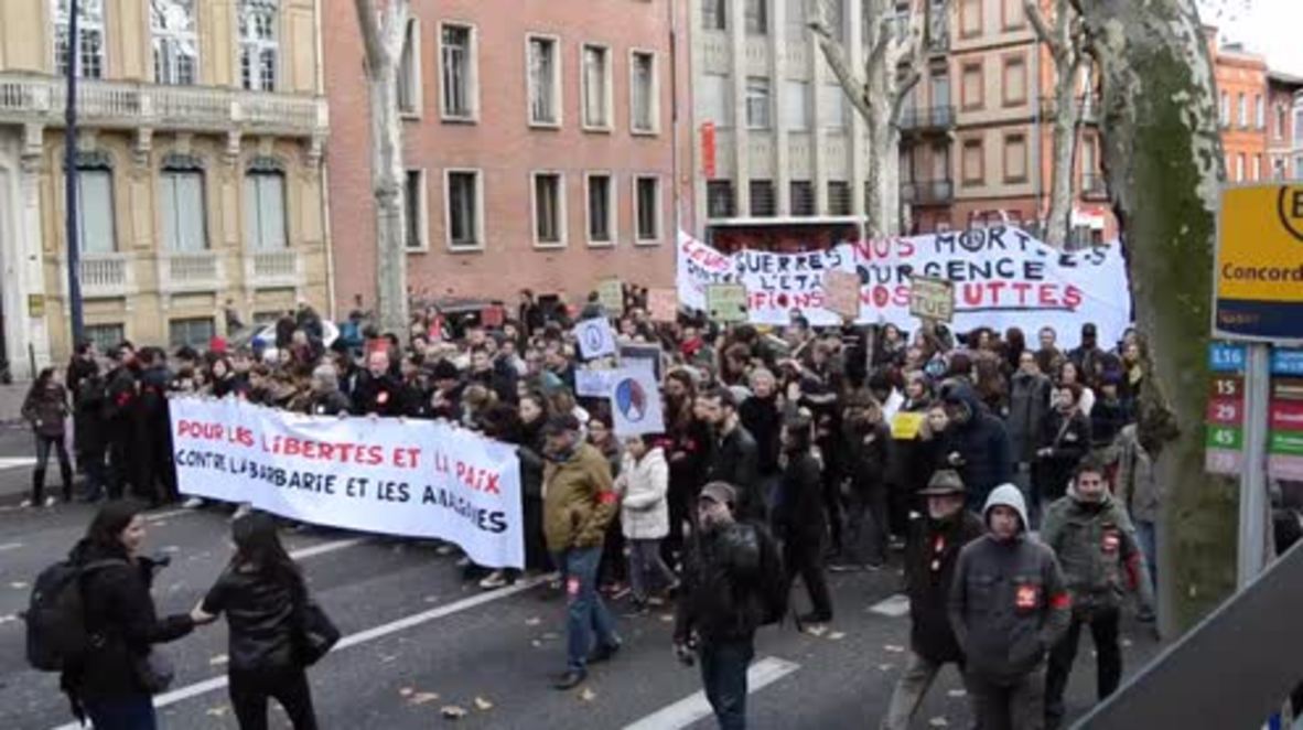 France: Thousands march in solidarity with Paris attacks victims through Toulouse