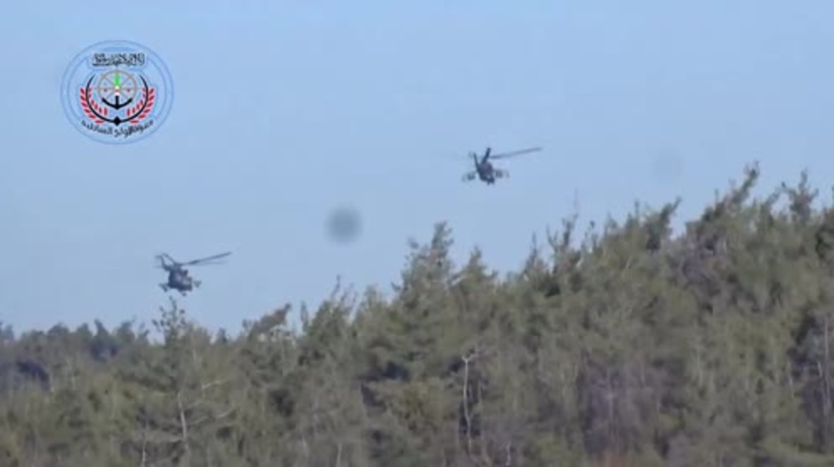 Syria: FSA affiliate video claims Russian-made helicopter was destroyed near Latakia