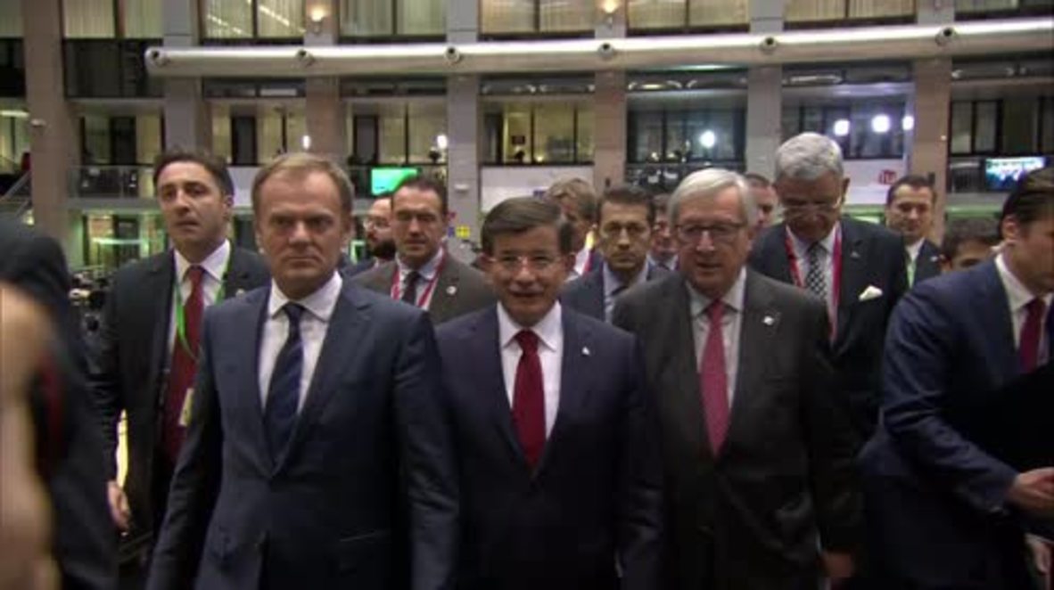 Belgium: EU and Turkey agree €3bn package for Syrian refugees, confirms Tusk