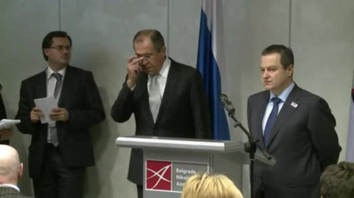 Serbia: Close Turkish-Syrian and block IS's energy trade - Lavrov