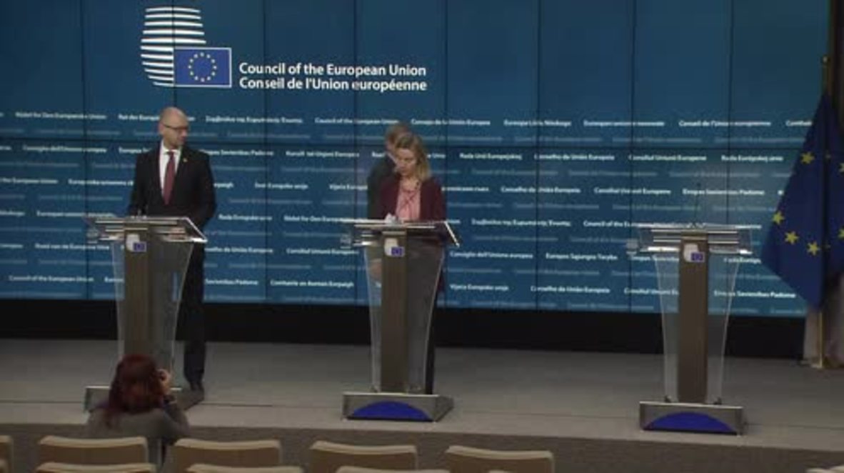 Belgium: Mogherini and Yatsenyuk meet to talk over Association Agreement