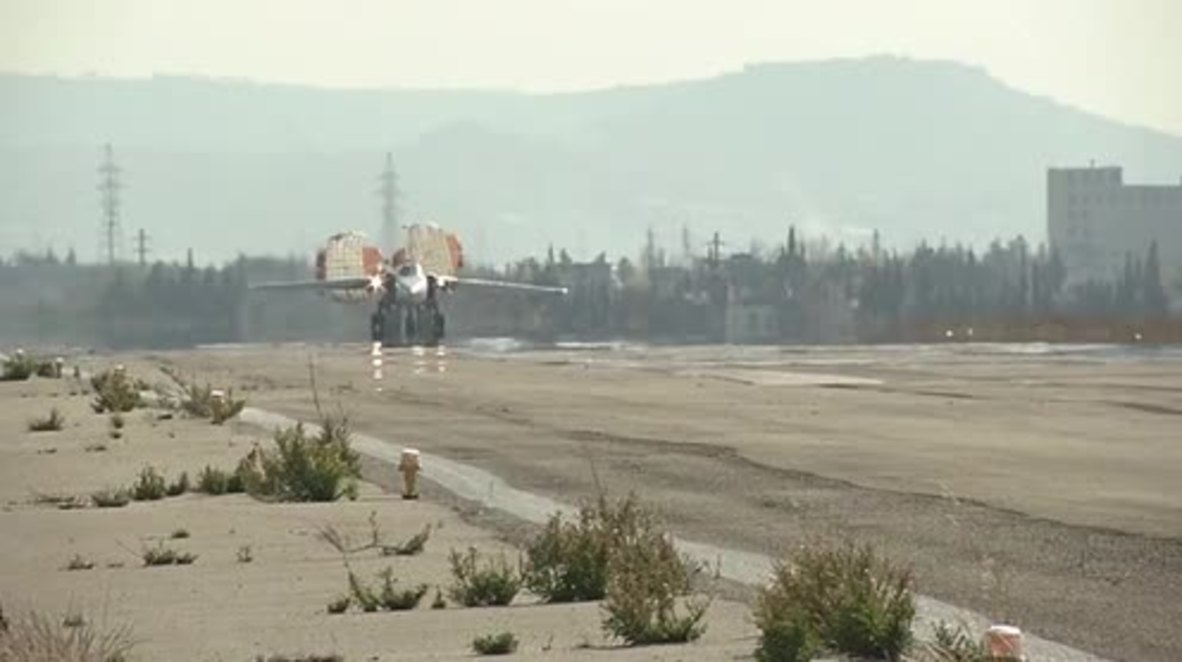 Syria: Russian jets carry out airstrikes from Hmeymim air base