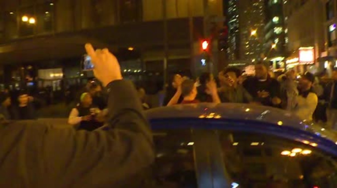 USA: Demonstrators block traffic in protest against Chicago mayor